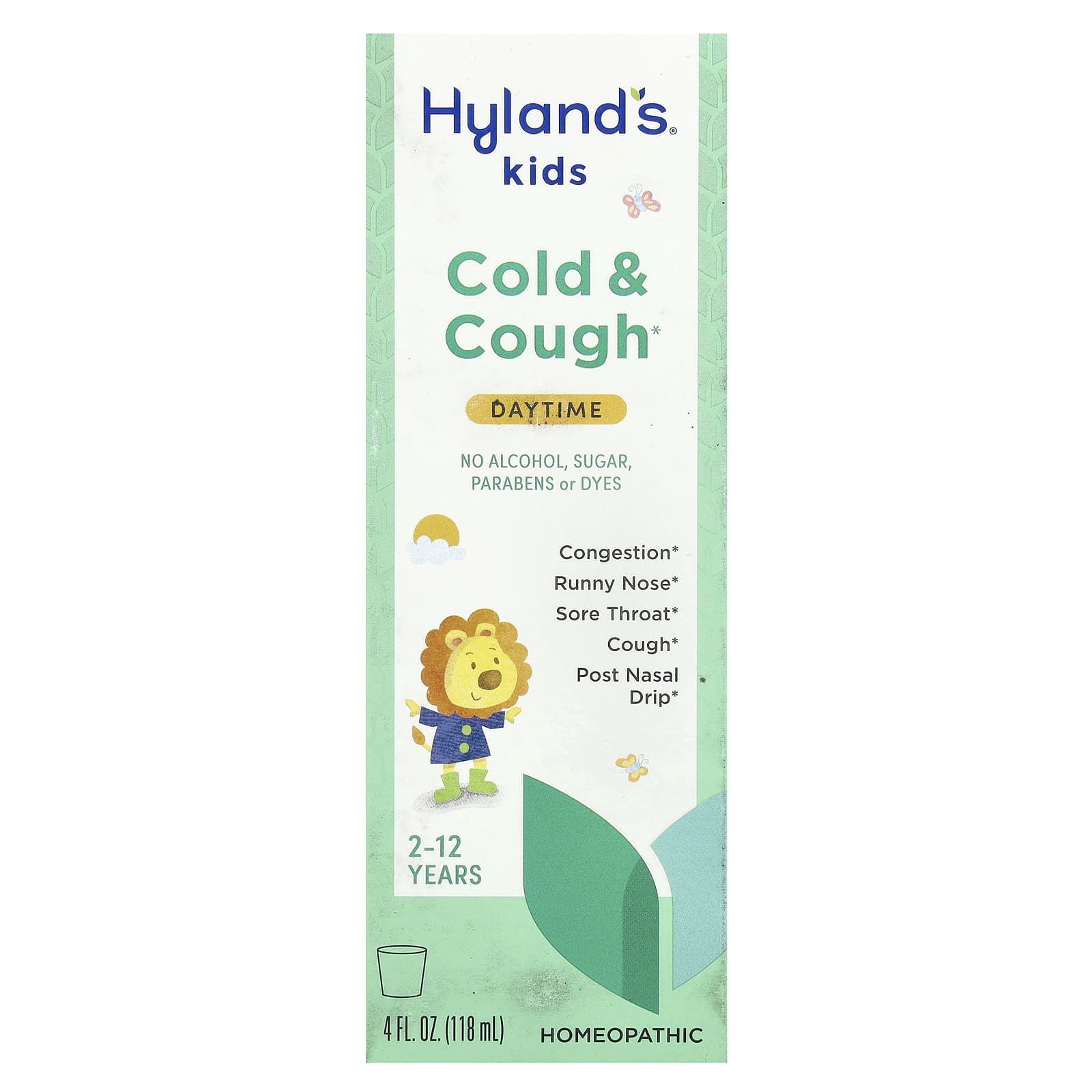 Hyland's Naturals Kids Cold & Cough Relief, Ages 2-12, Unflavored, 4 fl oz - Image 1