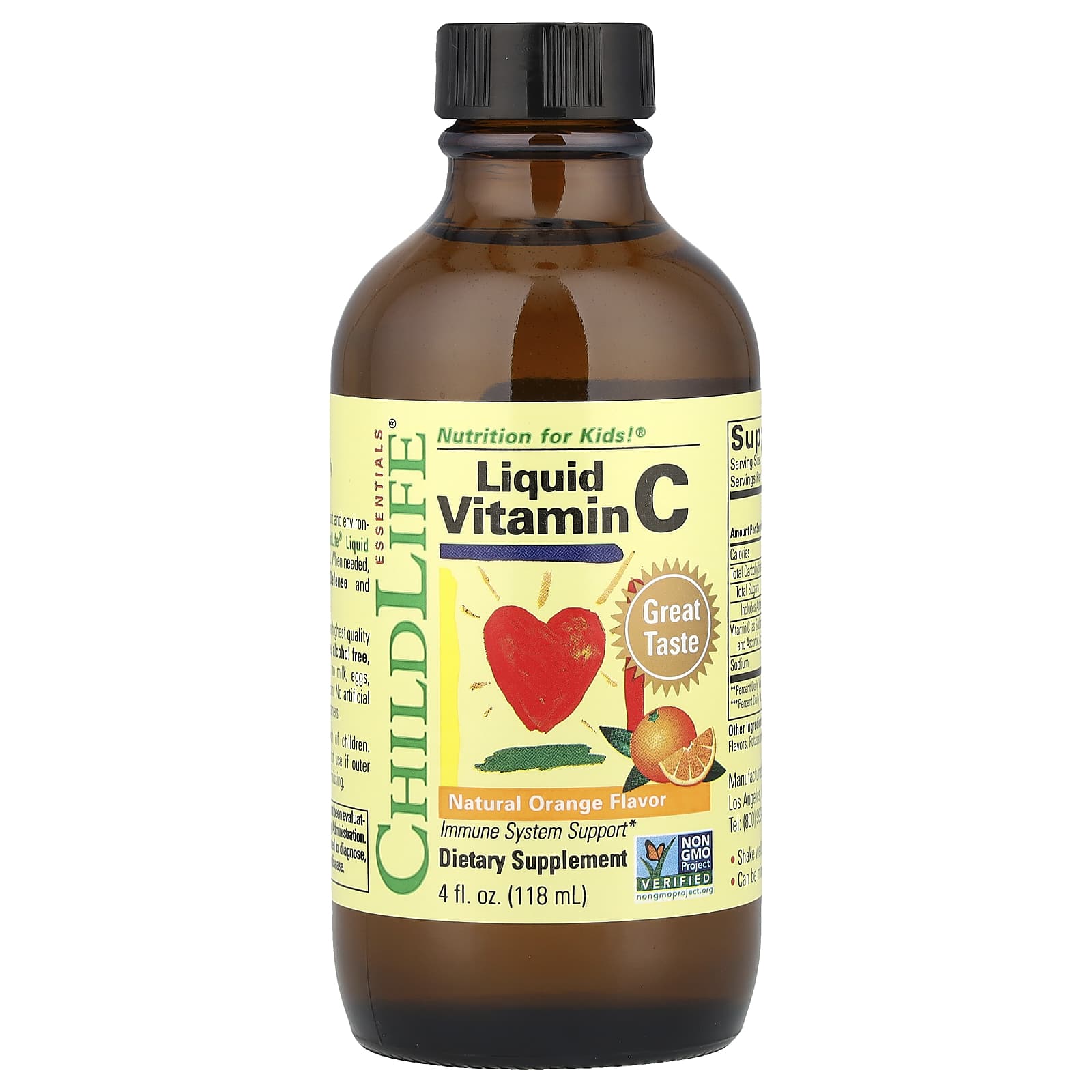 Natural Liquid Vitamin C for Kids - Immune Support & Protection - Image 1