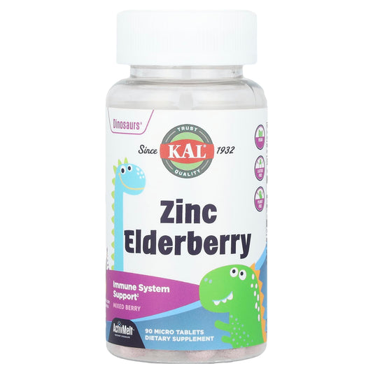 Support Your Child's Immune System with KAL Dinosaurs Zinc Elderberry - Image 1