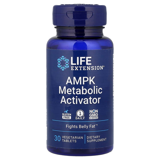 Life Extension, AMPK Metabolic Activator, 30 Vegetarian Tablets - Image 1