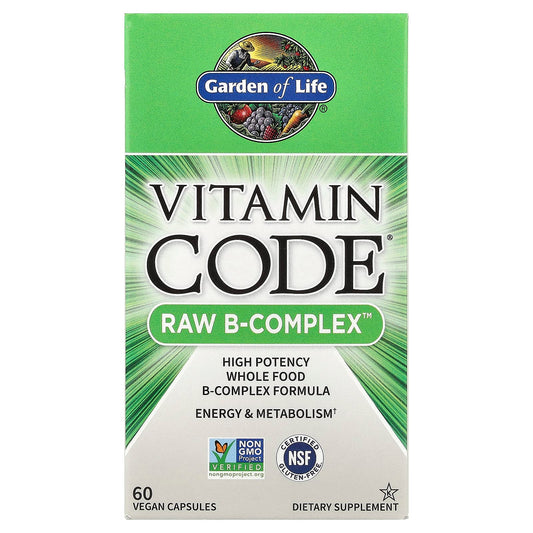 &quot;Garden of Life RAW B-Complex: High Potency Vegan B Vitamins for Energy&quot; - Image 1