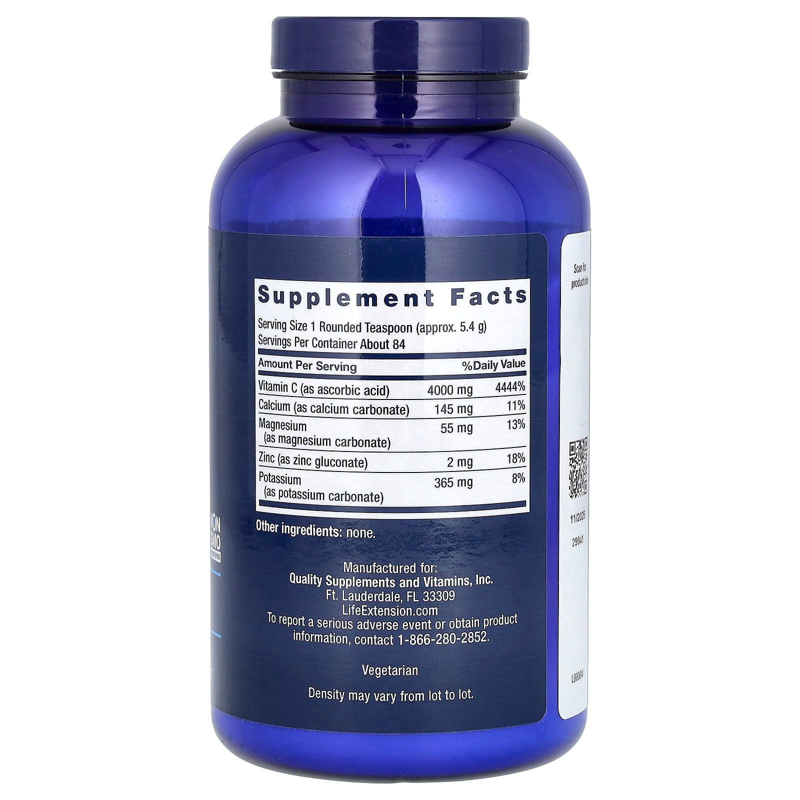 Life Extension, Buffered Vitamin C Powder, 1 lb (454 g) - Image 2
