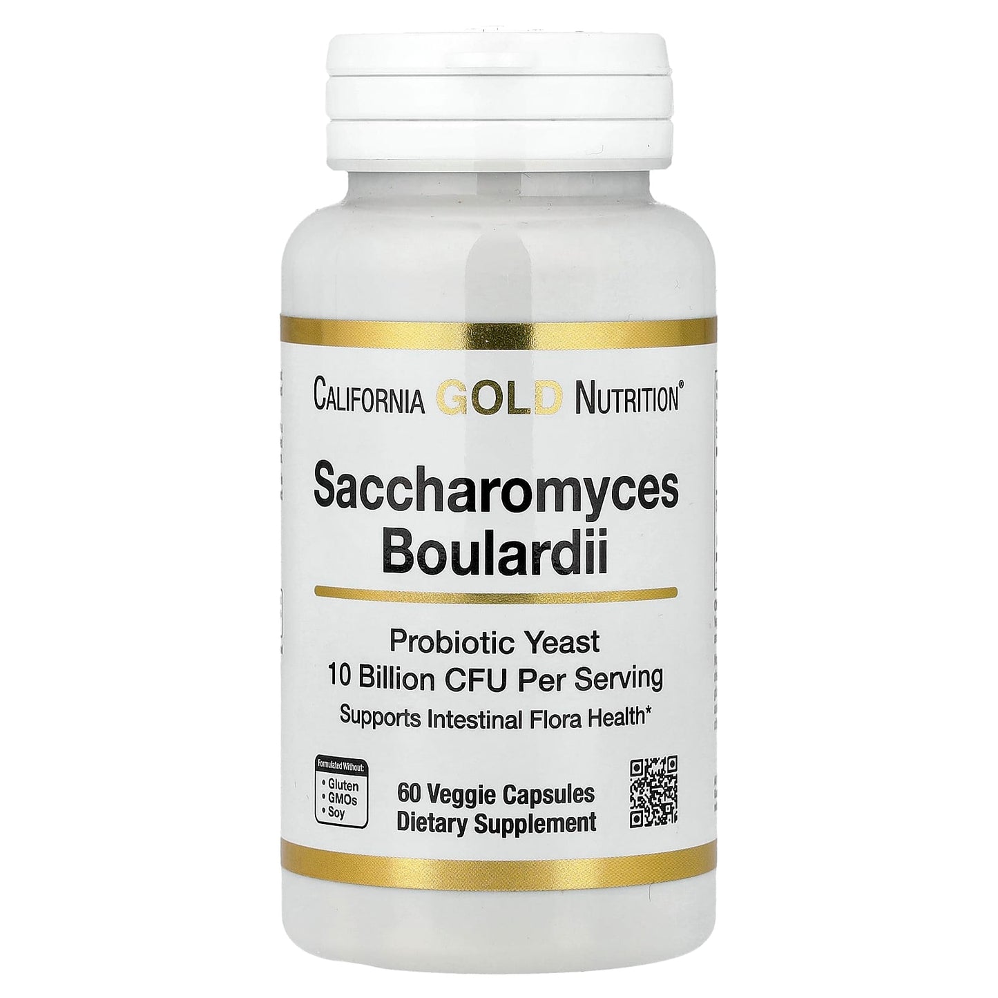 Saccharomyces Boulardii Probiotic Yeast for Gut Health - 60 Veggie Capsules - Image 1