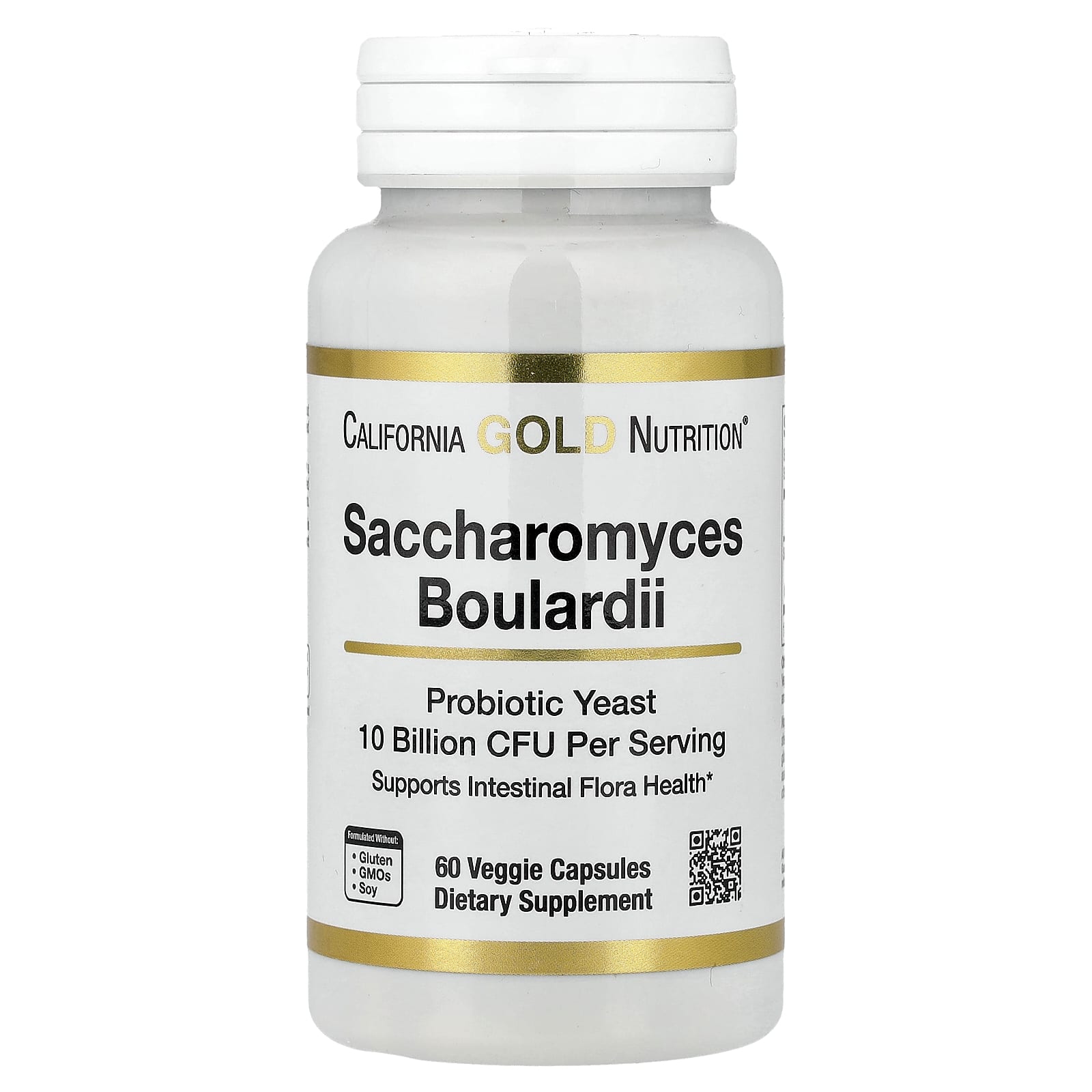 Saccharomyces Boulardii Probiotic Yeast for Gut Health - 60 Veggie Capsules - Image 1