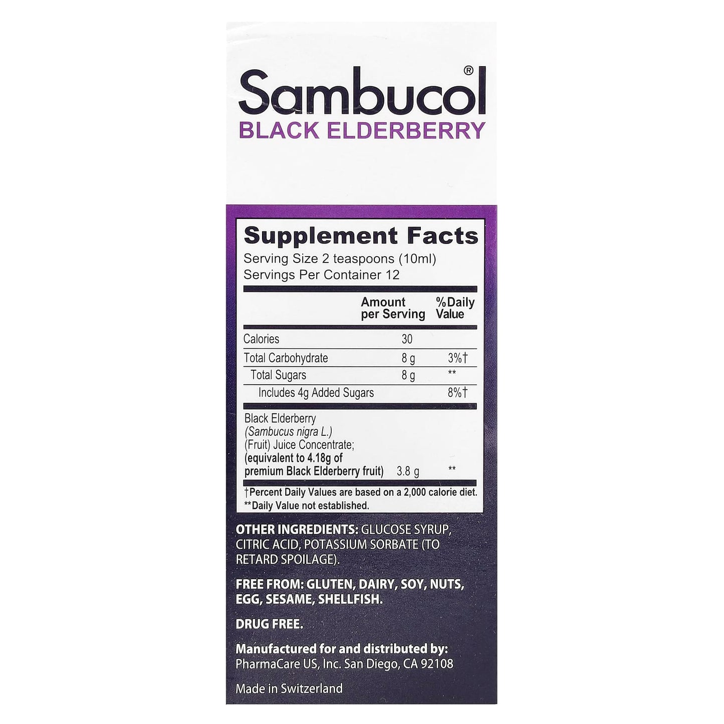Sambucol, Black Elderberry Immune Syrup, Original Formula, 4 fl oz (120 ml) - Image 2