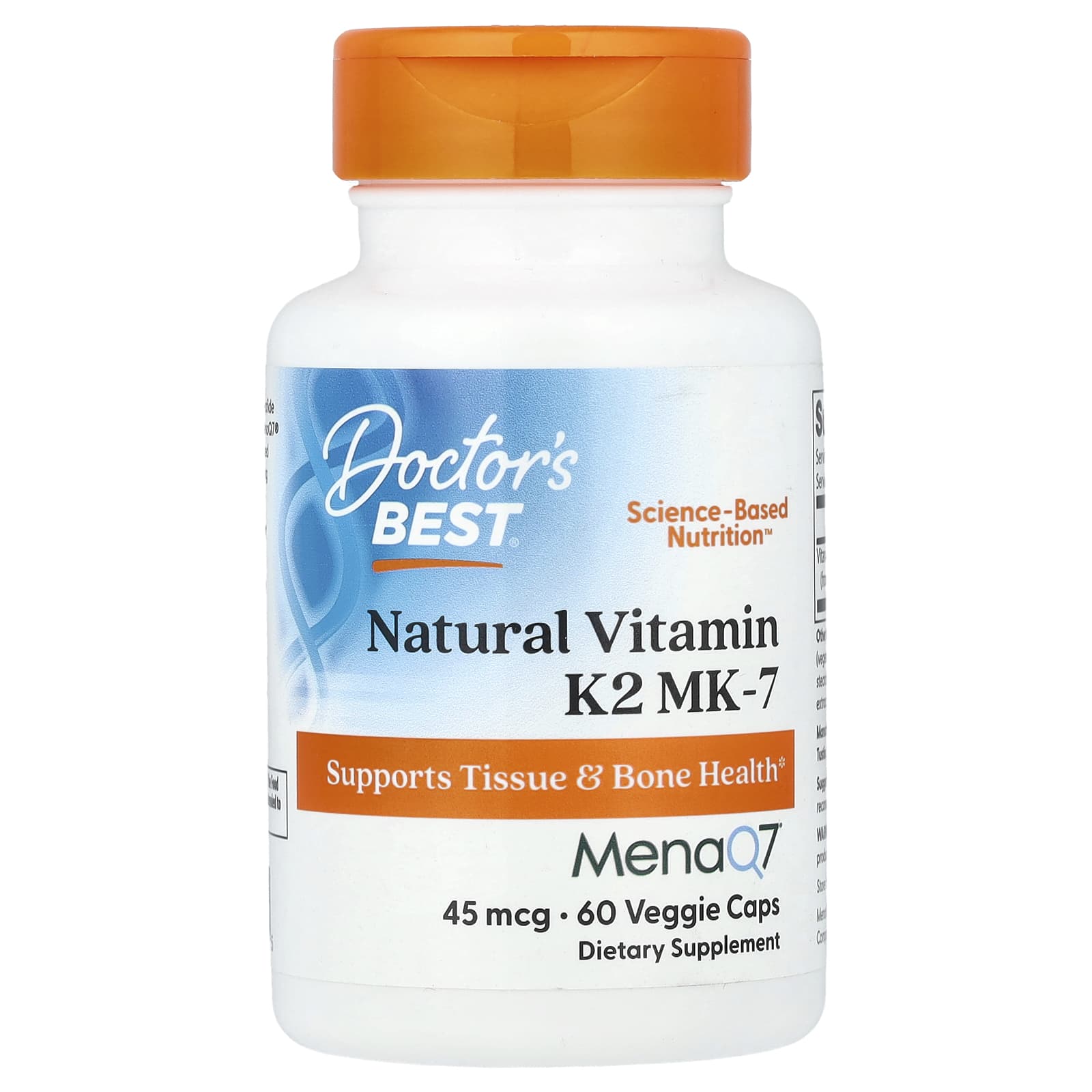 Doctor's Best Vitamin K2 MK-7 - Support Strong Bones & Healthy Tissues - Image 1