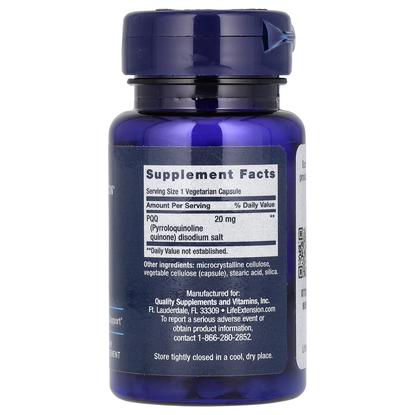 Life Extension, PQQ , 20 mg, 30 Vegetarian Capsules - Image 2