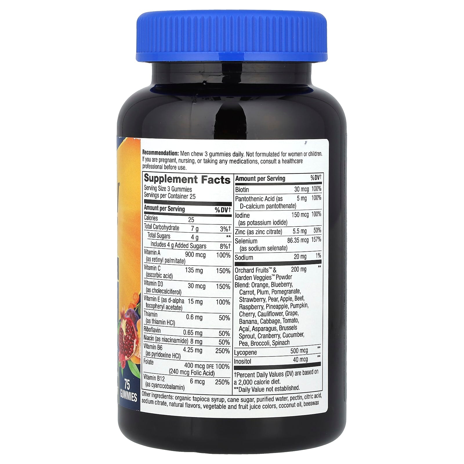 Nature's Way, Alive!® Men's Premium Gummy Multivitamin, Orange, Grape & Cherry, 75 Gummies - Image 2