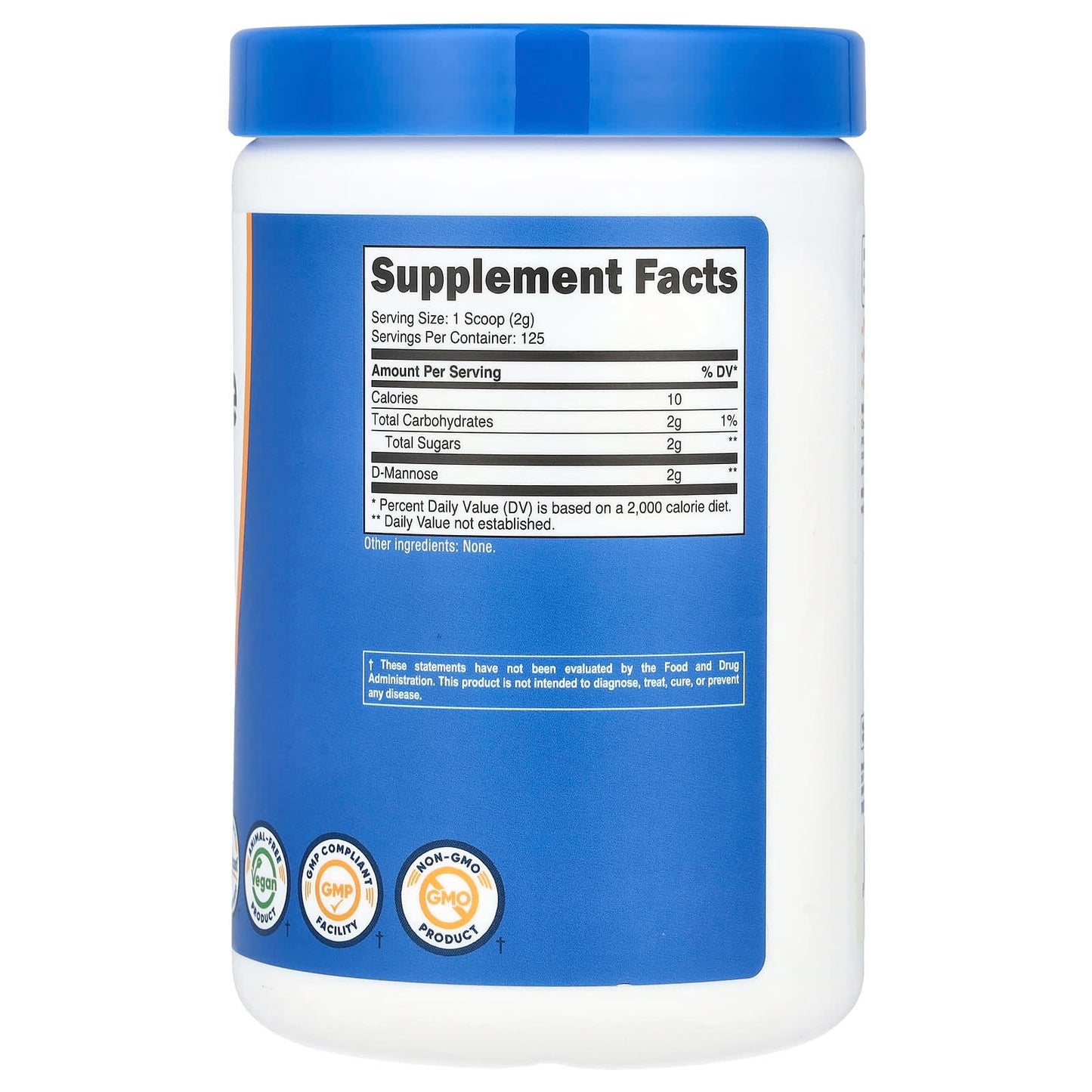 Nutricost, D-Mannose, Unflavored, 8.9 oz (250 g) - Image 2