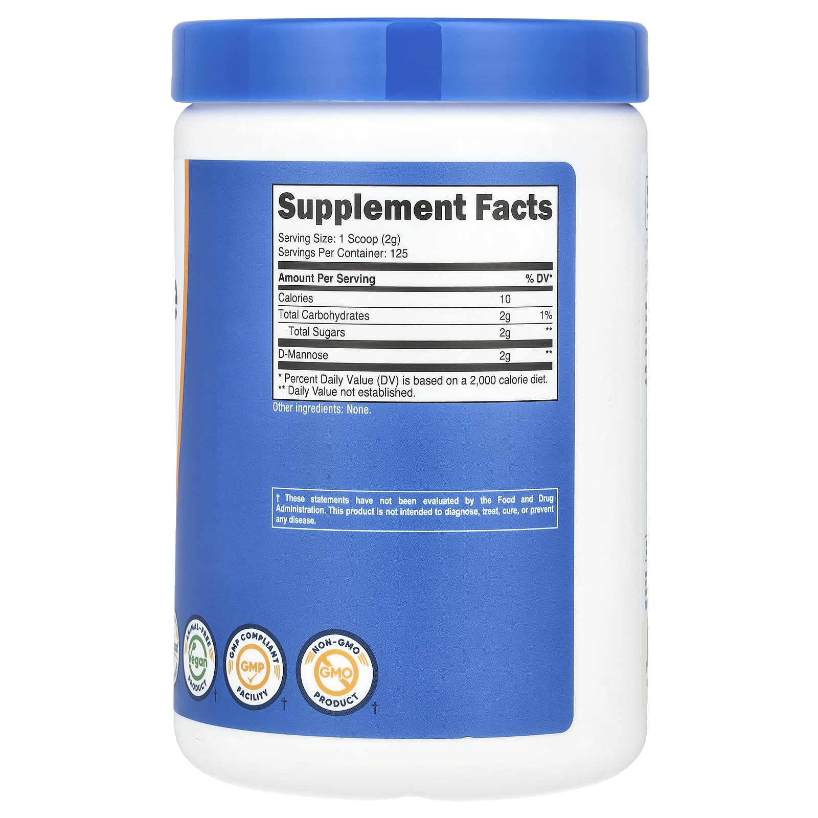 Nutricost, D-Mannose, Unflavored, 8.9 oz (250 g) - Image 2