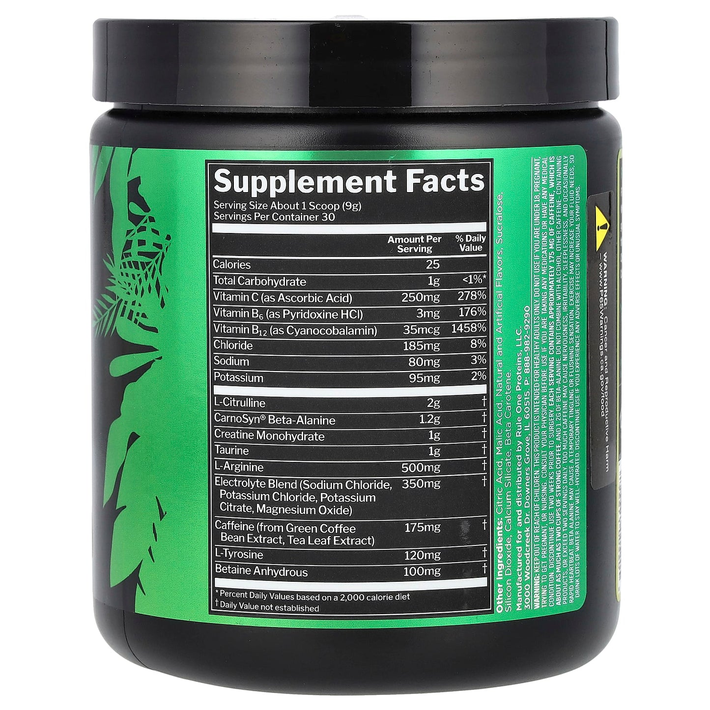 Rule One Proteins, Roar, Ferocious Pre-Workout, Lemon Lime, 9.52 oz (270 g) - Image 2