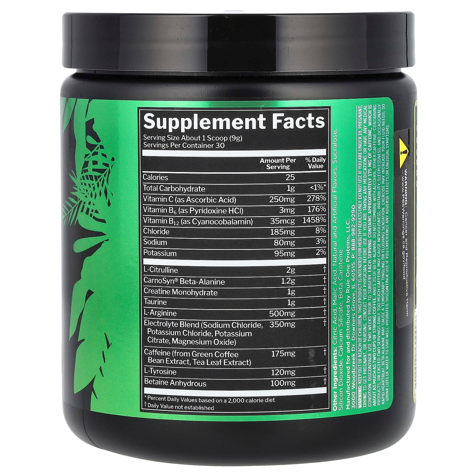 Rule One Proteins, Roar, Ferocious Pre-Workout, Lemon Lime, 9.52 oz (270 g) - Image 2