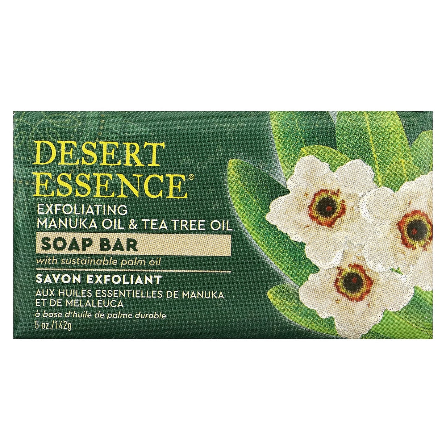 Exfoliating Soap Bar with Manuka Oil & Tea Tree Oil - Sensitive Skin - Image 1