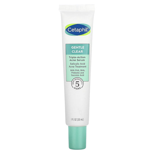 Cetaphil Gentle Clear Acne Serum 1 fl oz (30 ml) Treatment for Sensitive Skin - Image 1