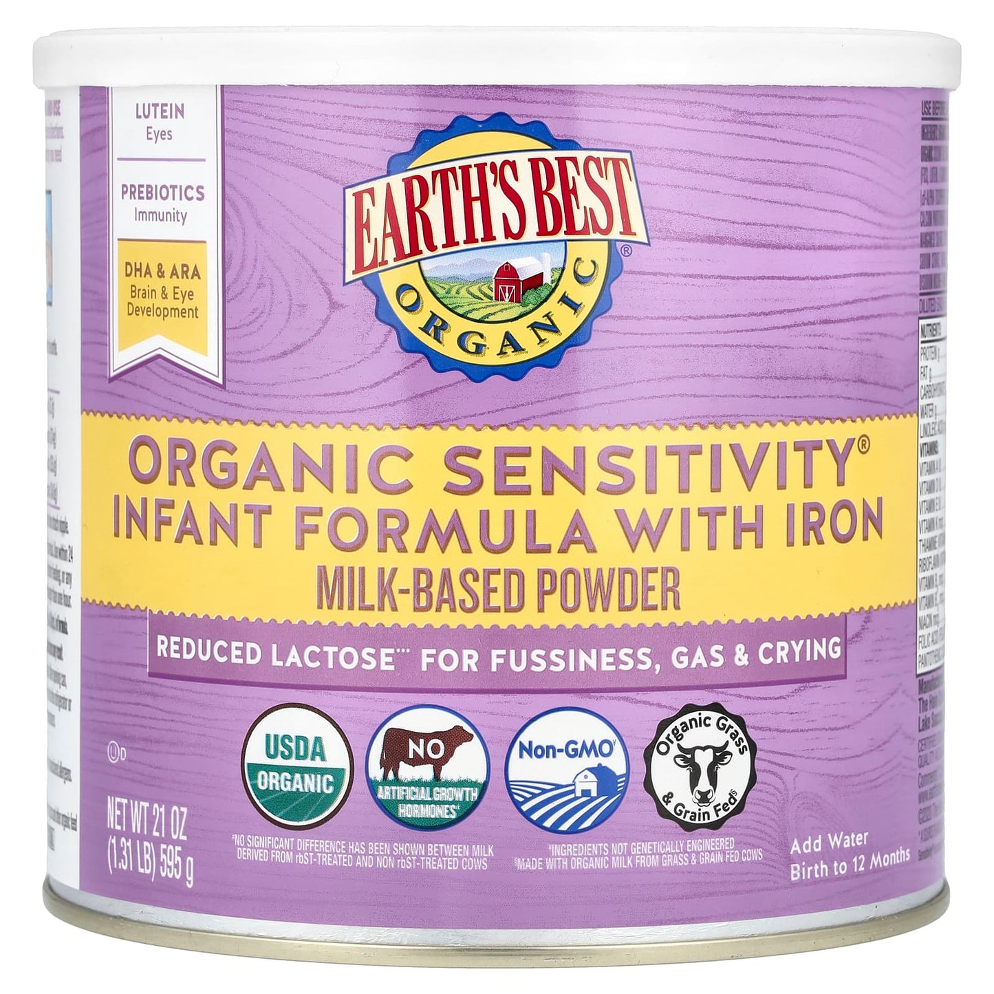 Organic Infant Formula with Iron for Fussy Babies | Earth's Best - Image 1