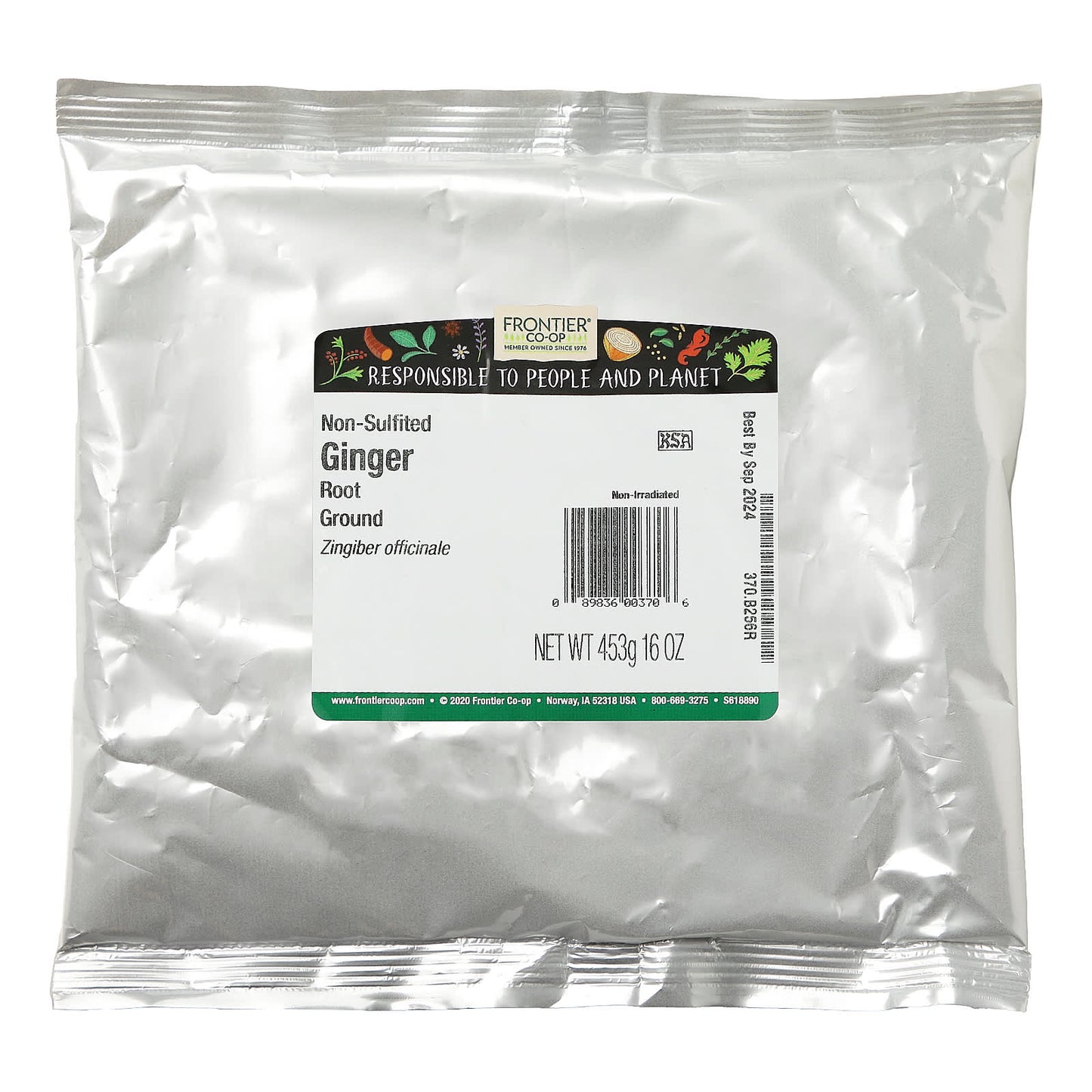 Ground Non-Sulfited Ginger Root - Frontier Co-op, 16 oz - Image 2