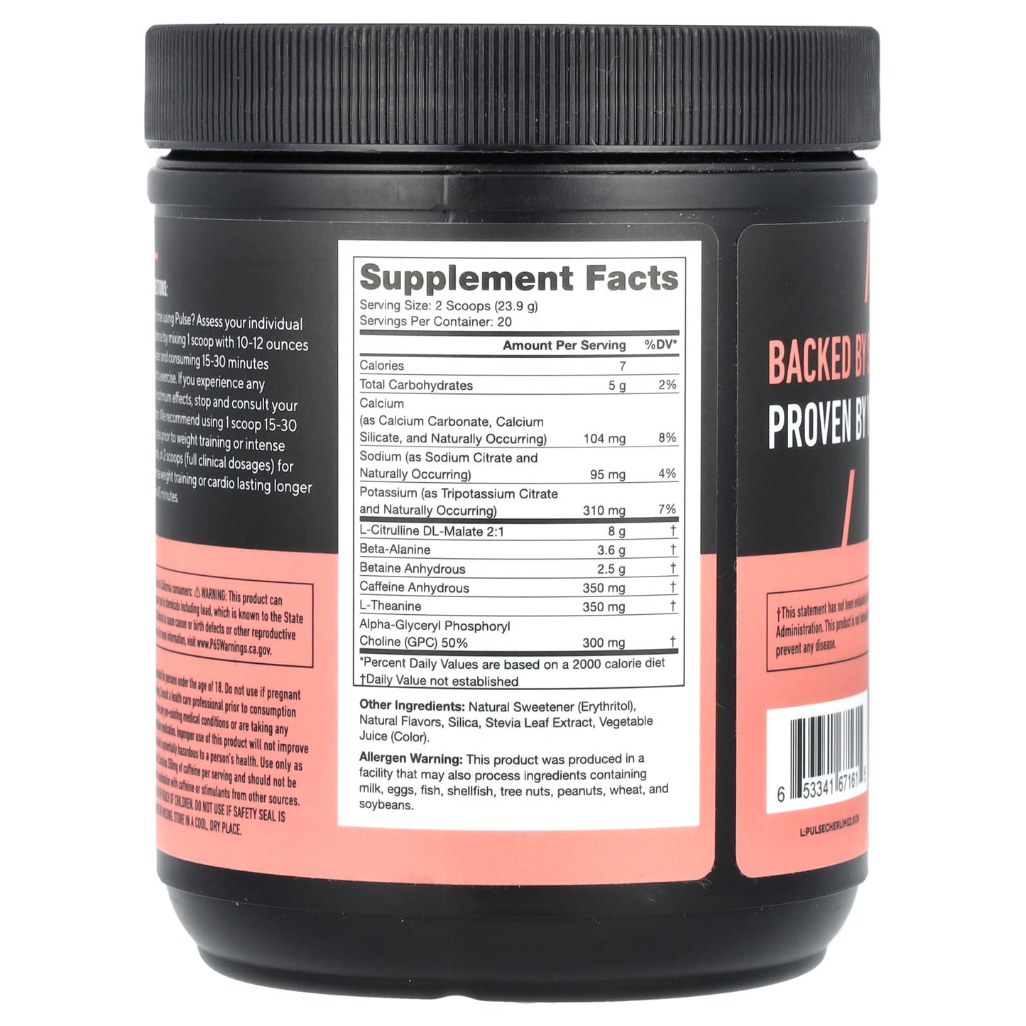 Legion Athletics, Pulse, Pre-Workout Drink, Cherry Limeade, 1.05 lbs (478 g) - Image 2