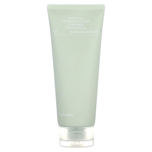 Celimax Ji Woo Gae Cica BHA Acne Foam Cleanser 5.07 fl oz - Image 1