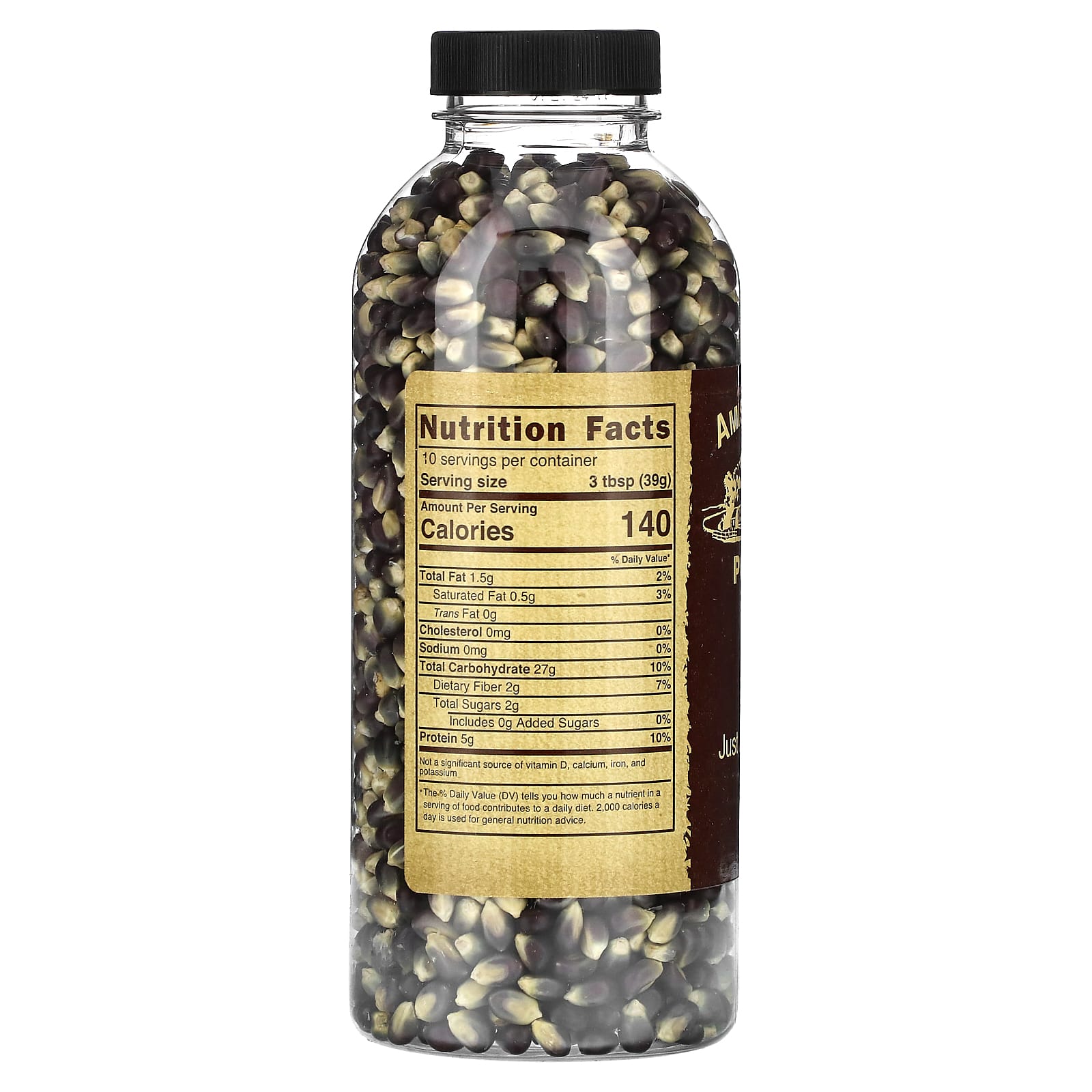 Sweet Blue Amish Country Popcorn, 14 oz (396 g) - Non-GMO, Kosher - Image 2