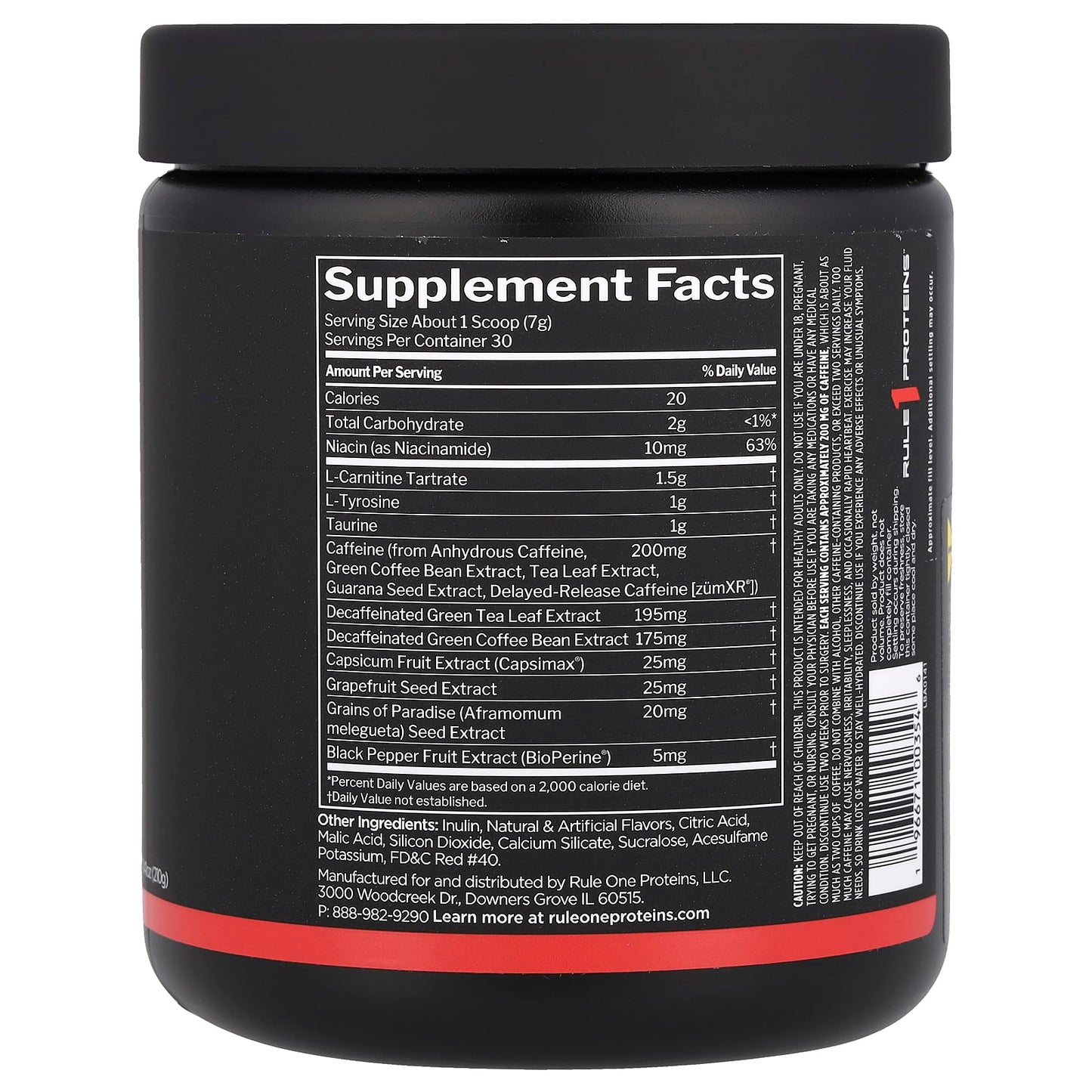 Rule One Proteins, Burn™, Thermo Weight Management, Watermelon, 7.41 oz (210 g) - Image 2