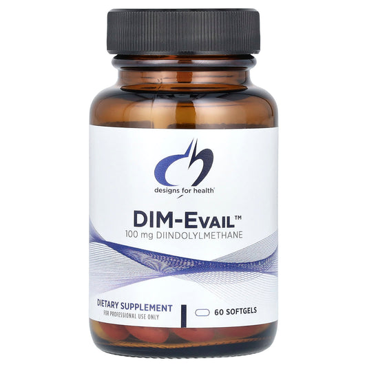 DIM-Evail&trade; 100mg 60 Softgels for Women's Health and Hormone Balance - Image 1