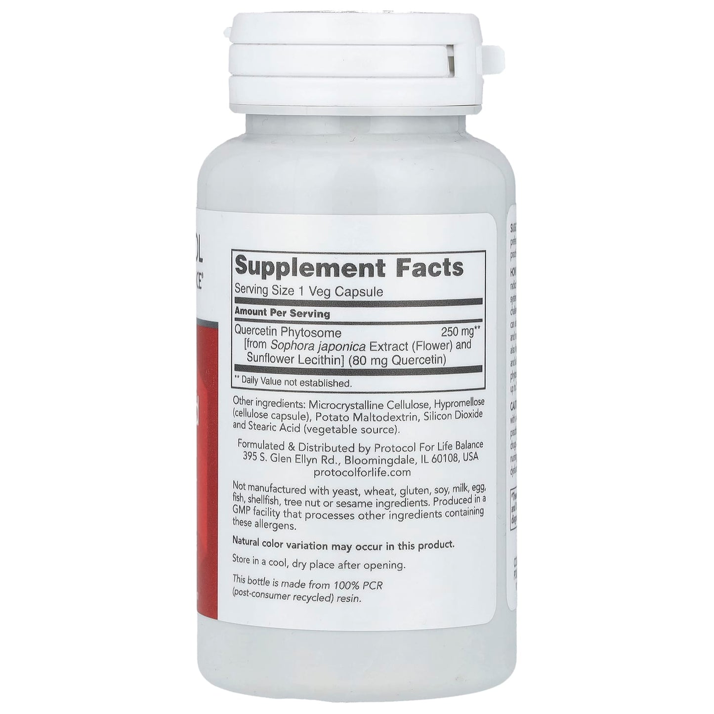 Protocol for Life Balance, Quercetin Phospholipid, 250 mg, 90 Veg Capsules - Image 2