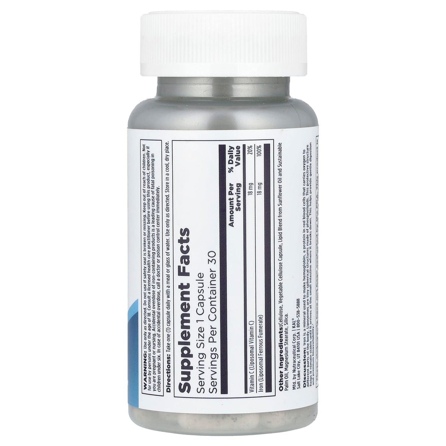 KAL Liposomal Iron Supplement for Red Blood Cell Support - Image 2