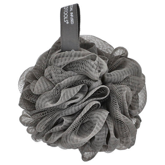 EcoTools Charcoal EcoPouf: Gentle Charcoal Bath Sponge for Detoxifying Cleansing - Image 1