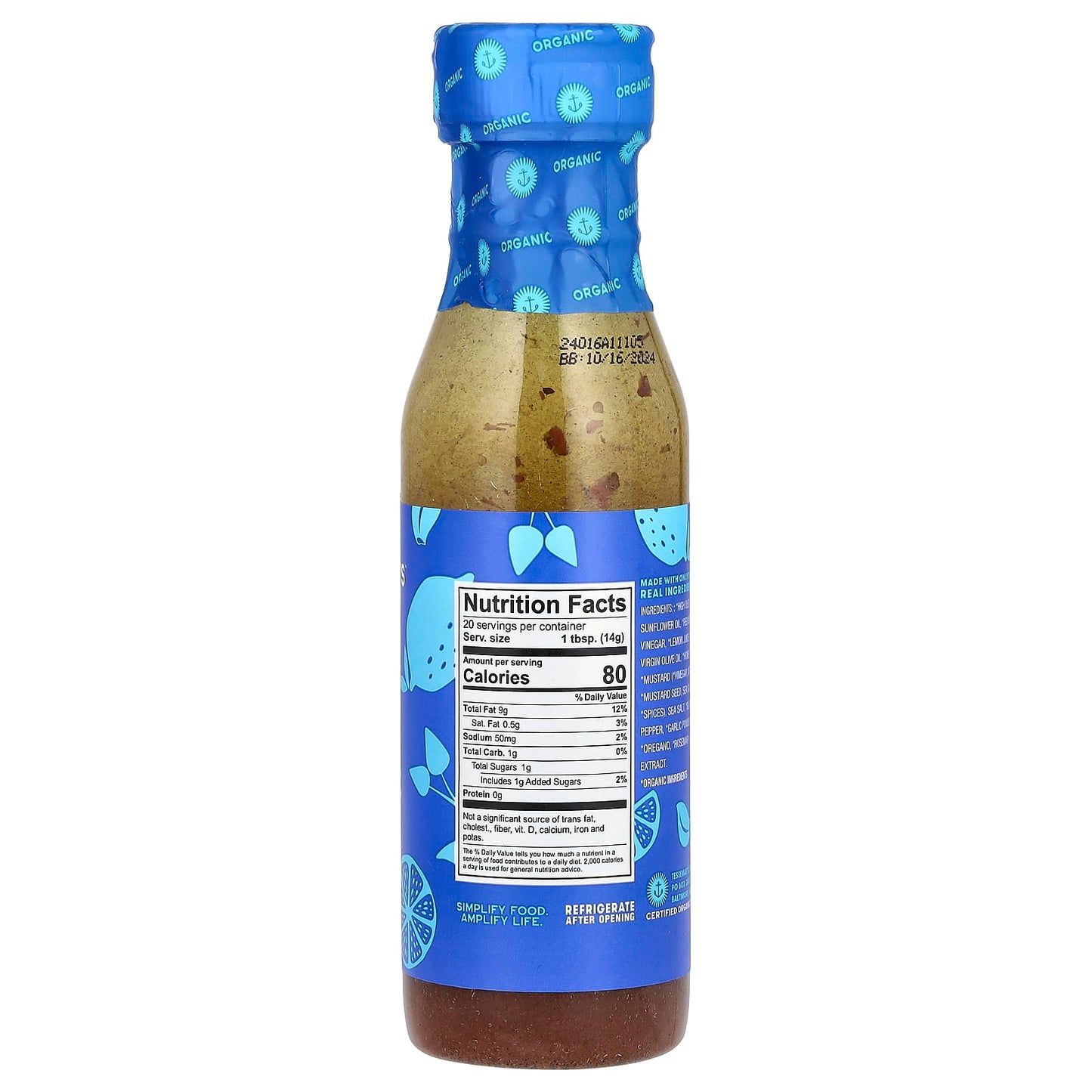 Tessemae's, Pantry, Organic Dressing & Marinade, Classic Greek, 10 fl oz (296 ml) - Image 2