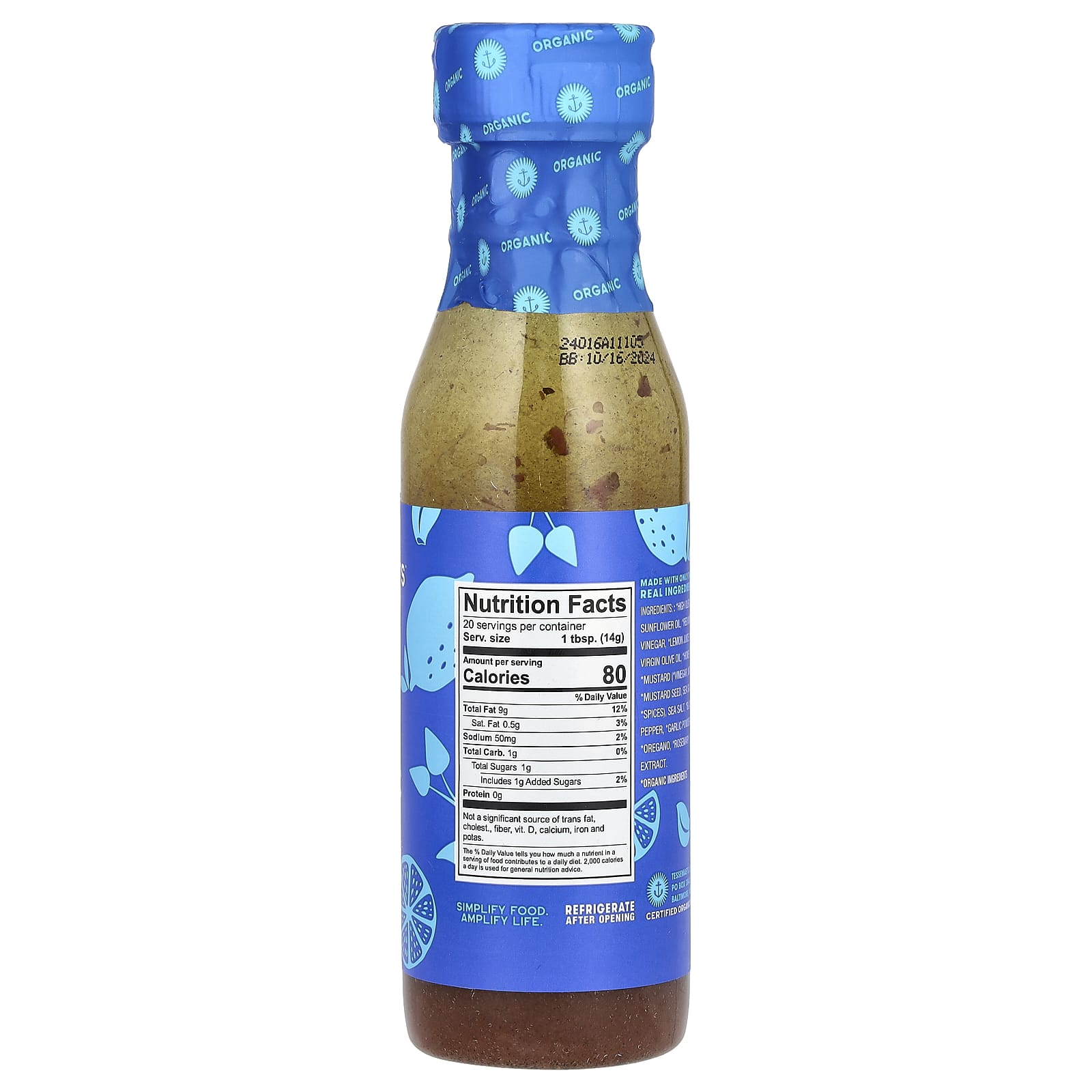 Tessemae's, Pantry, Organic Dressing & Marinade, Classic Greek, 10 fl oz (296 ml) - Image 2