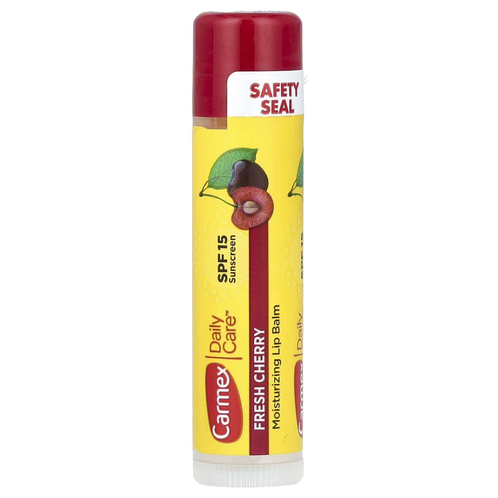 Carmex Moisturizing Lip Balm with SPF 15, Fresh Cherry - 0.15 oz - Image 1