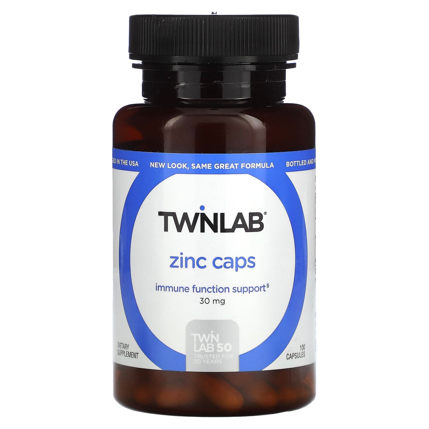 Twinlab, Zinc Caps, 30 mg, 100 Capsules - Image 1