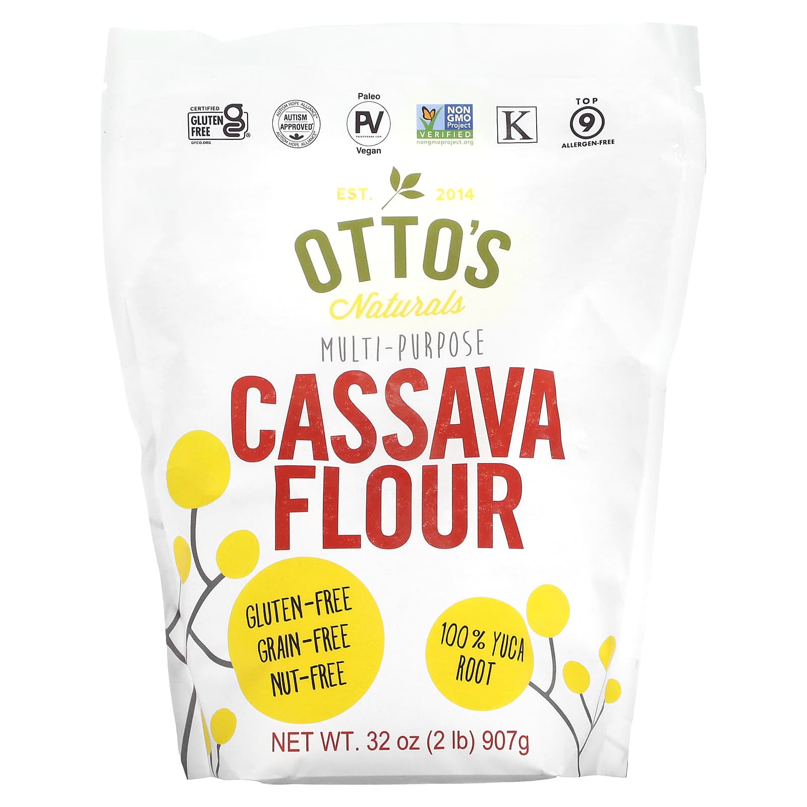 Otto's Naturals, Multi-Purpose Cassava Flour, 32 oz (907 g) - Image 1