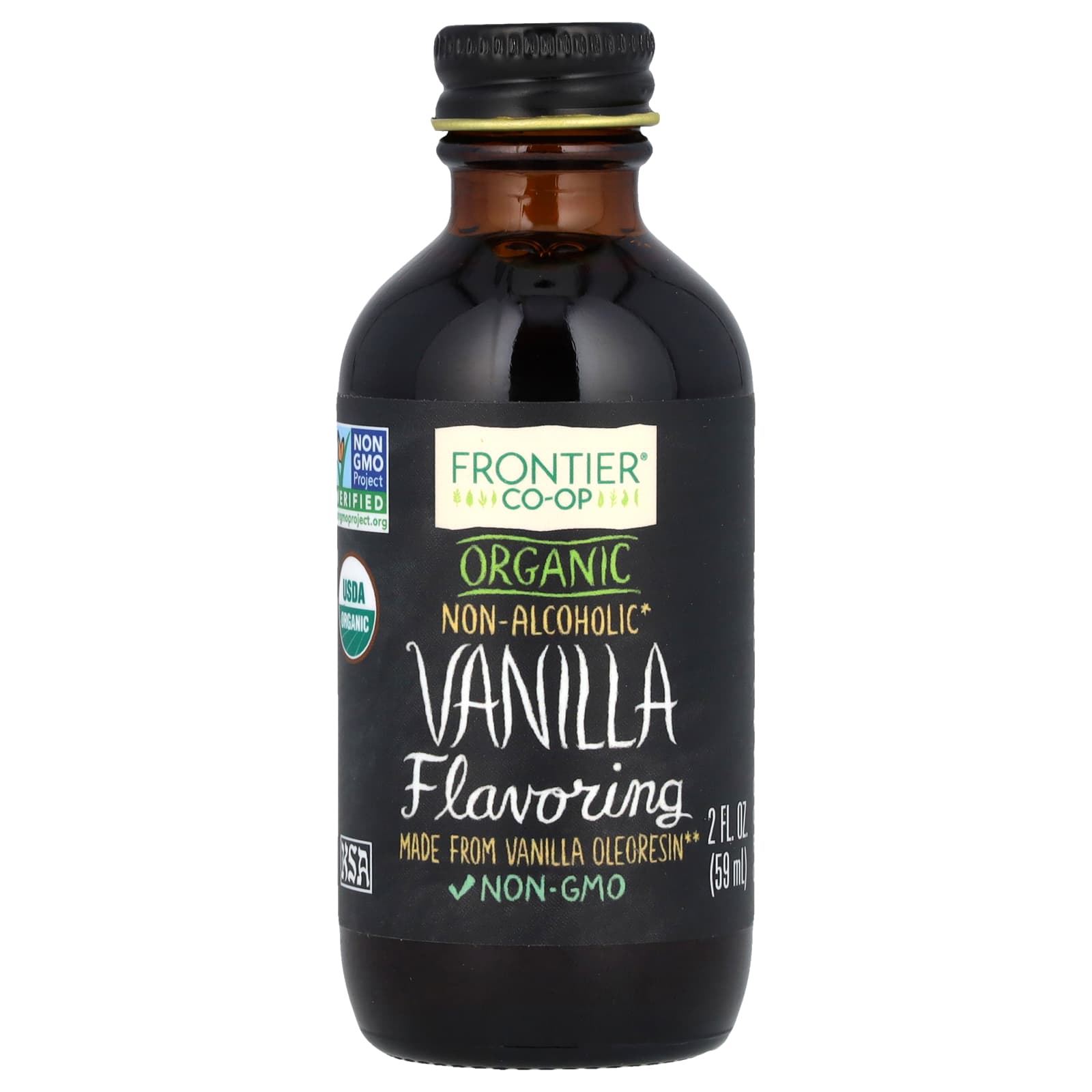 Frontier Co-op USDA Organic Vanilla Flavoring, 2 fl oz - Image 1