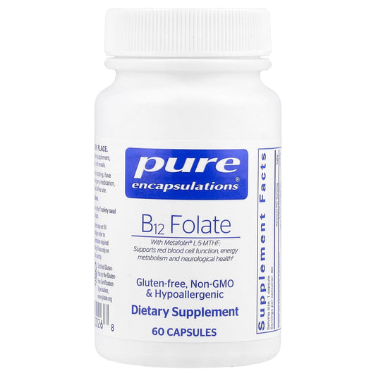 Pure Encapsulations, B12 Folate, 60 Capsules - Image 1
