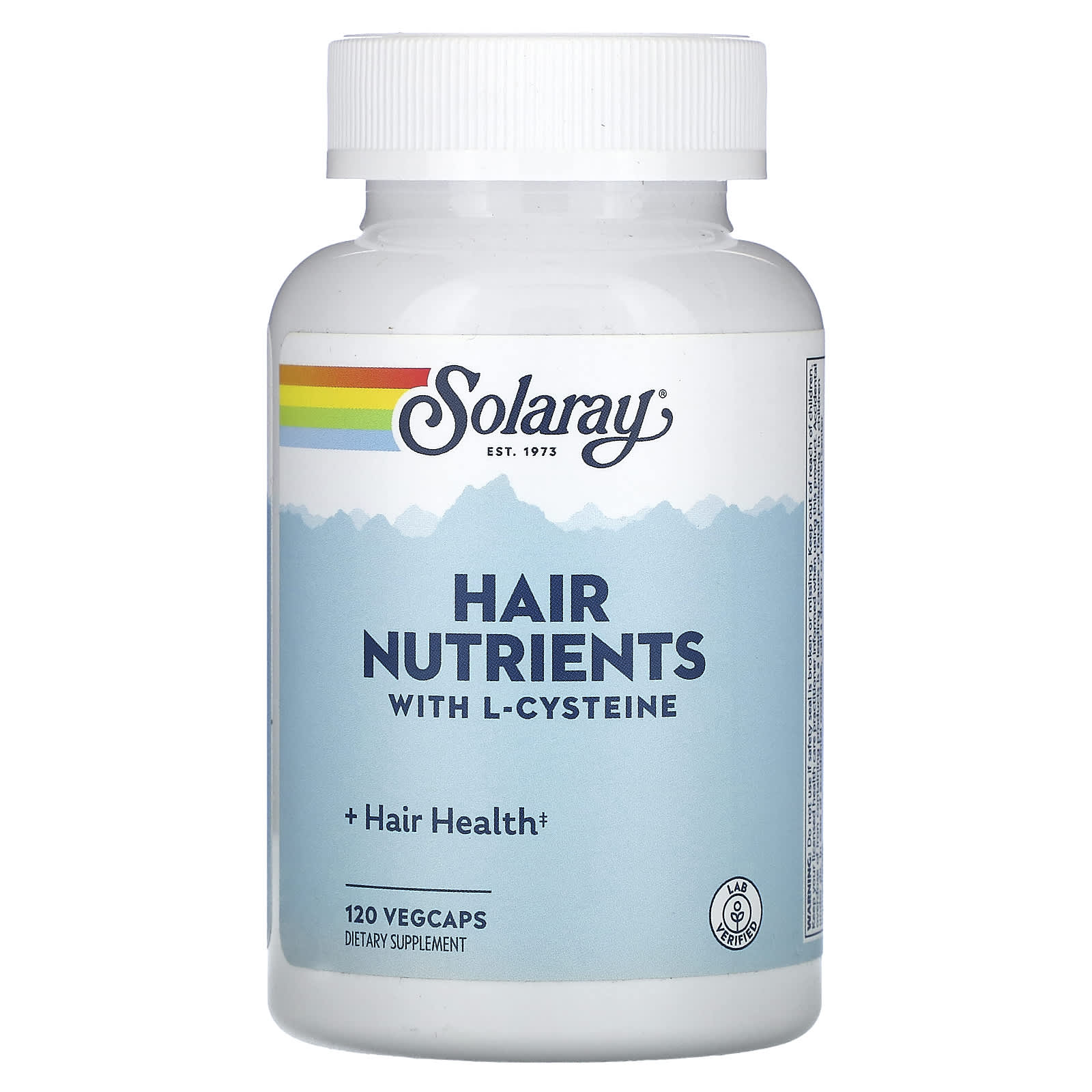 Solaray, Hair Nutrients With L-Cysteine, 120 VegCaps - Image 1