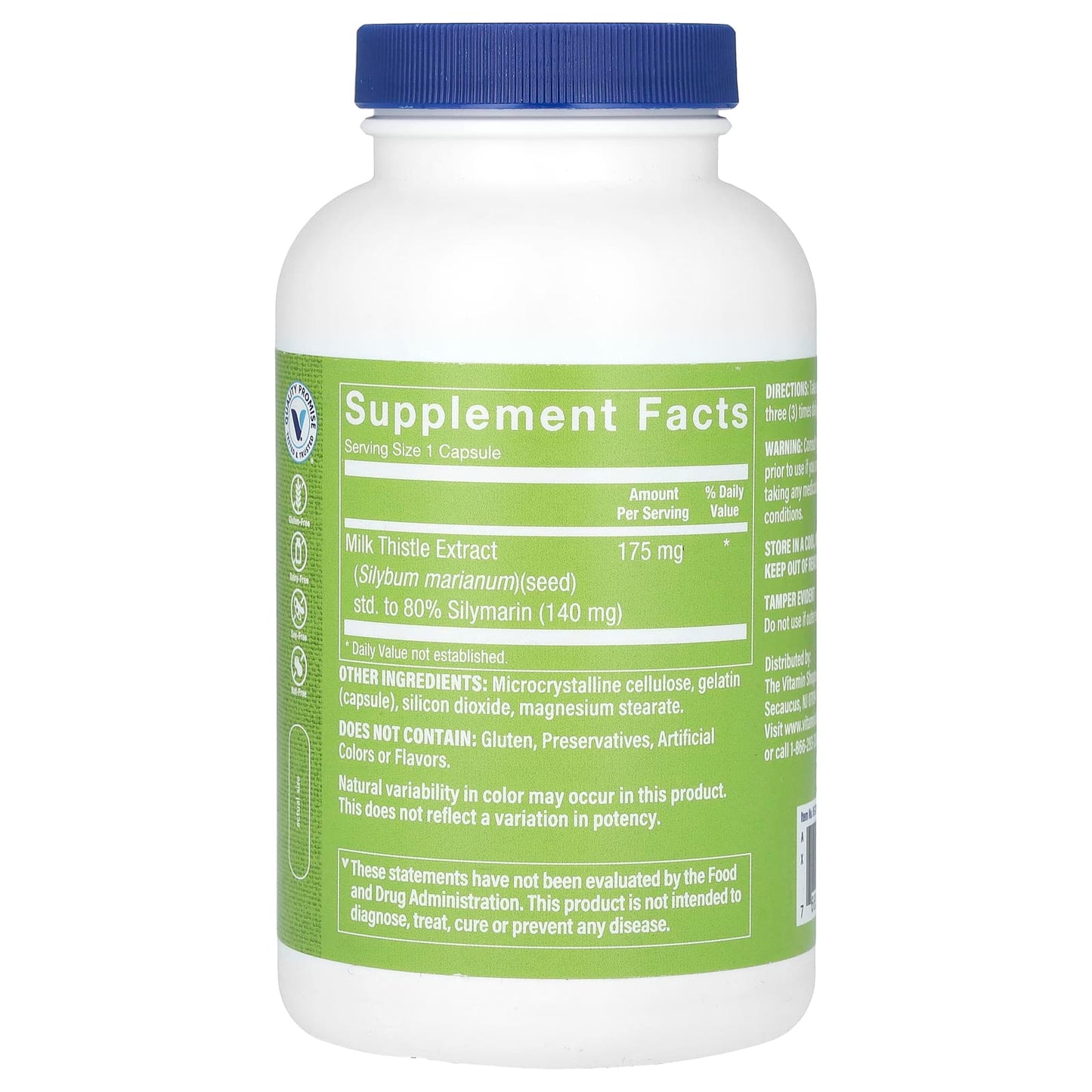 The Vitamin Shoppe, Milk Thistle Extract, 175 mg, 300 Capsules
