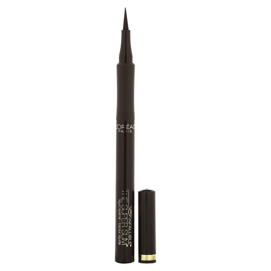 L'Oréal, Infallible, The Super Slim Liquid Eyeliner, 401 Brown, 0.034 fl oz (1 ml) - Image 1