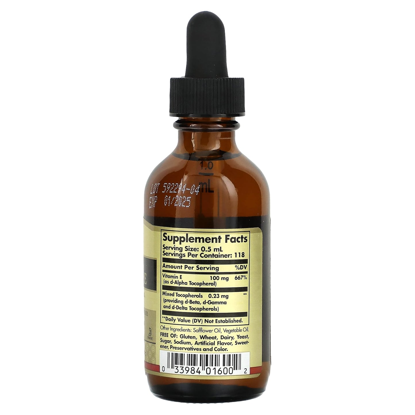 Solgar, Liquid Vitamin E, 2 fl oz (59 ml) - Image 2
