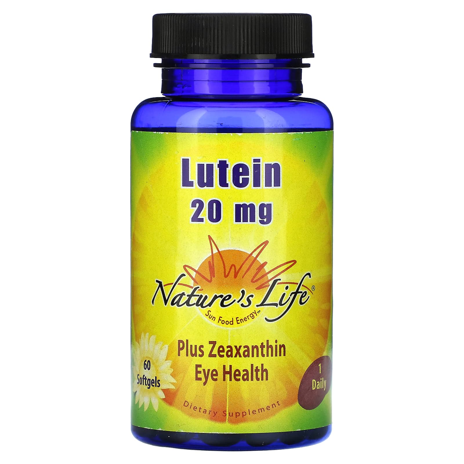 Nature's Life, Lutein, 20 mg, 60 Softgels - Image 1