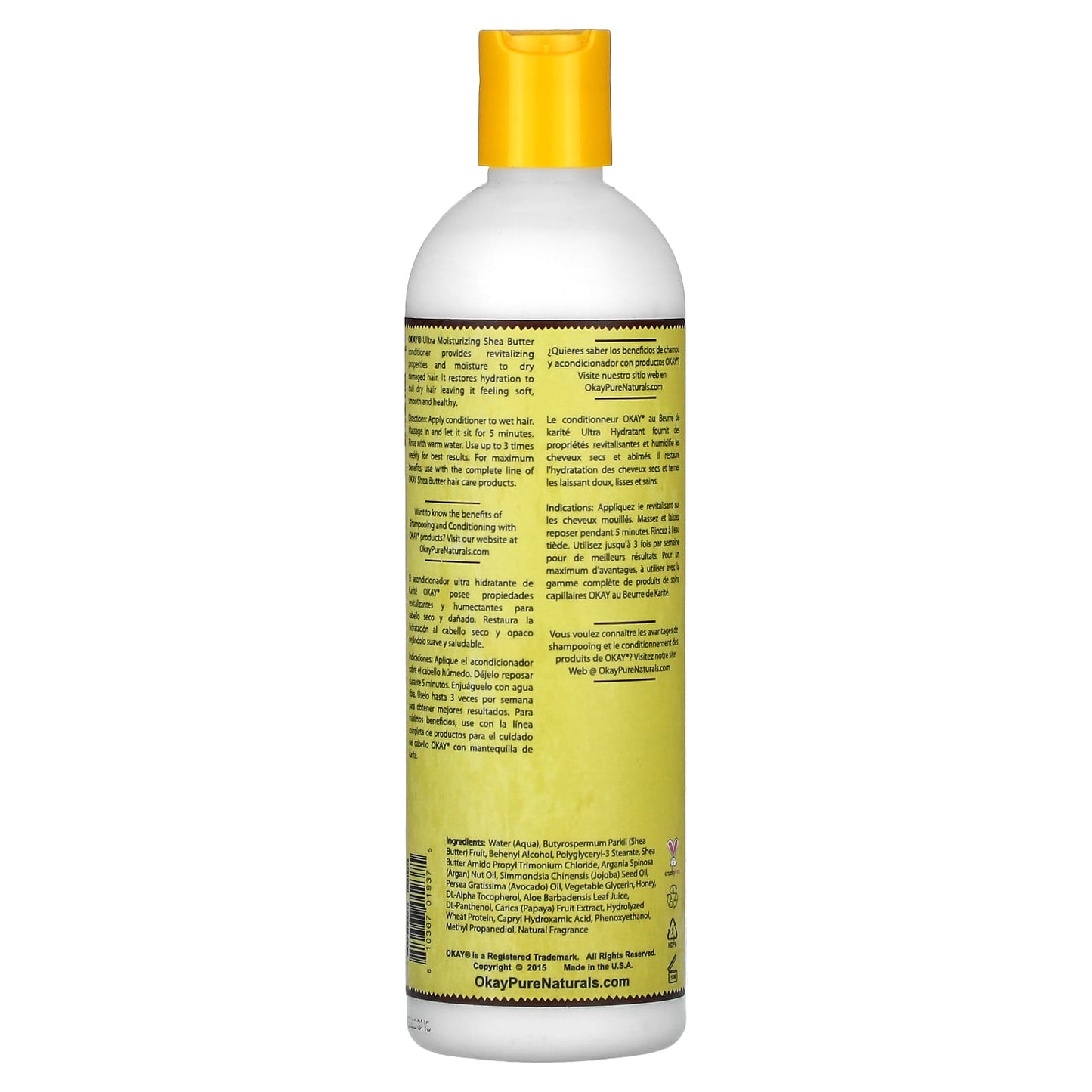 Okay Pure Naturals, Ultra Moisturizing Shea Conditioner, 12 fl oz (355 ml) - Image 2