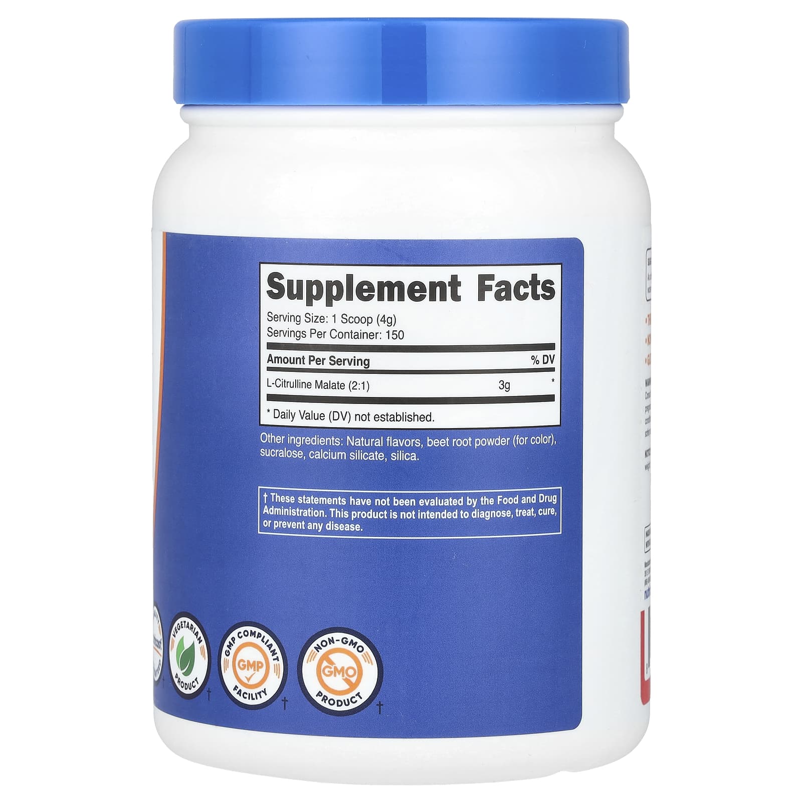 Nutricost, L-Citrulline Malate 2:1, Fruit Punch, 1.3 lb (600 g) - Image 2