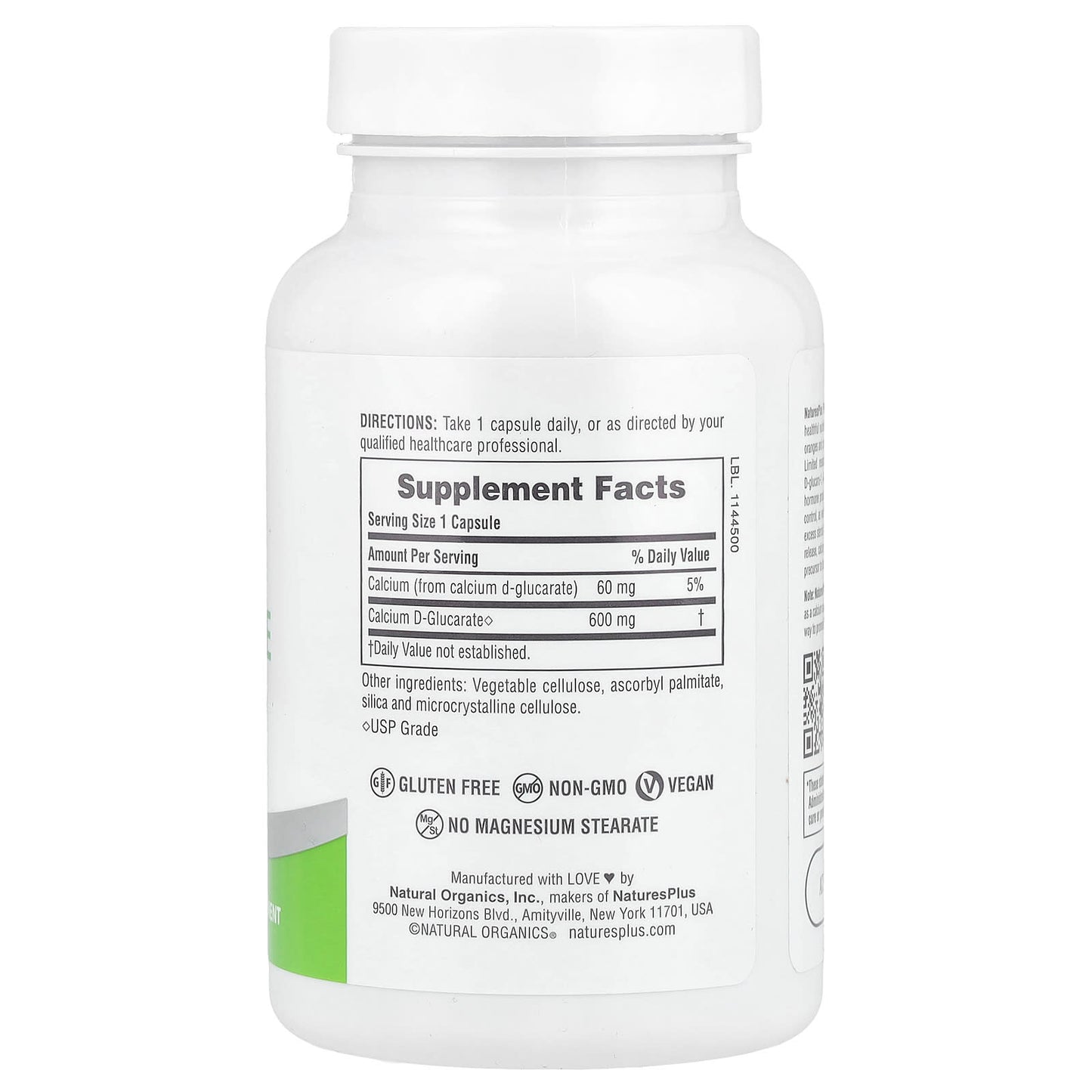 NaturesPlus, Pro Calcium D-Glucarate 600, 90 Capsules (600 mg per Capsule) - Image 2