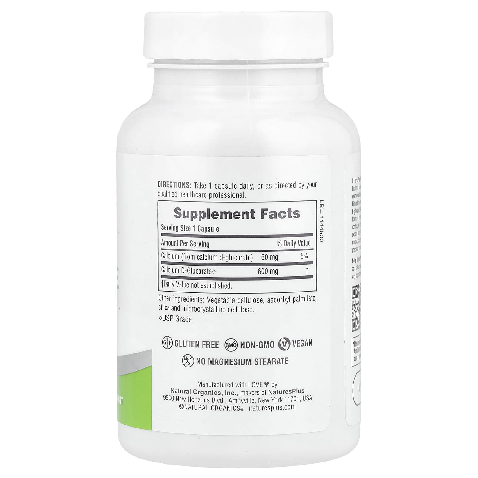 NaturesPlus, Pro Calcium D-Glucarate 600, 90 Capsules (600 mg per Capsule) - Image 2