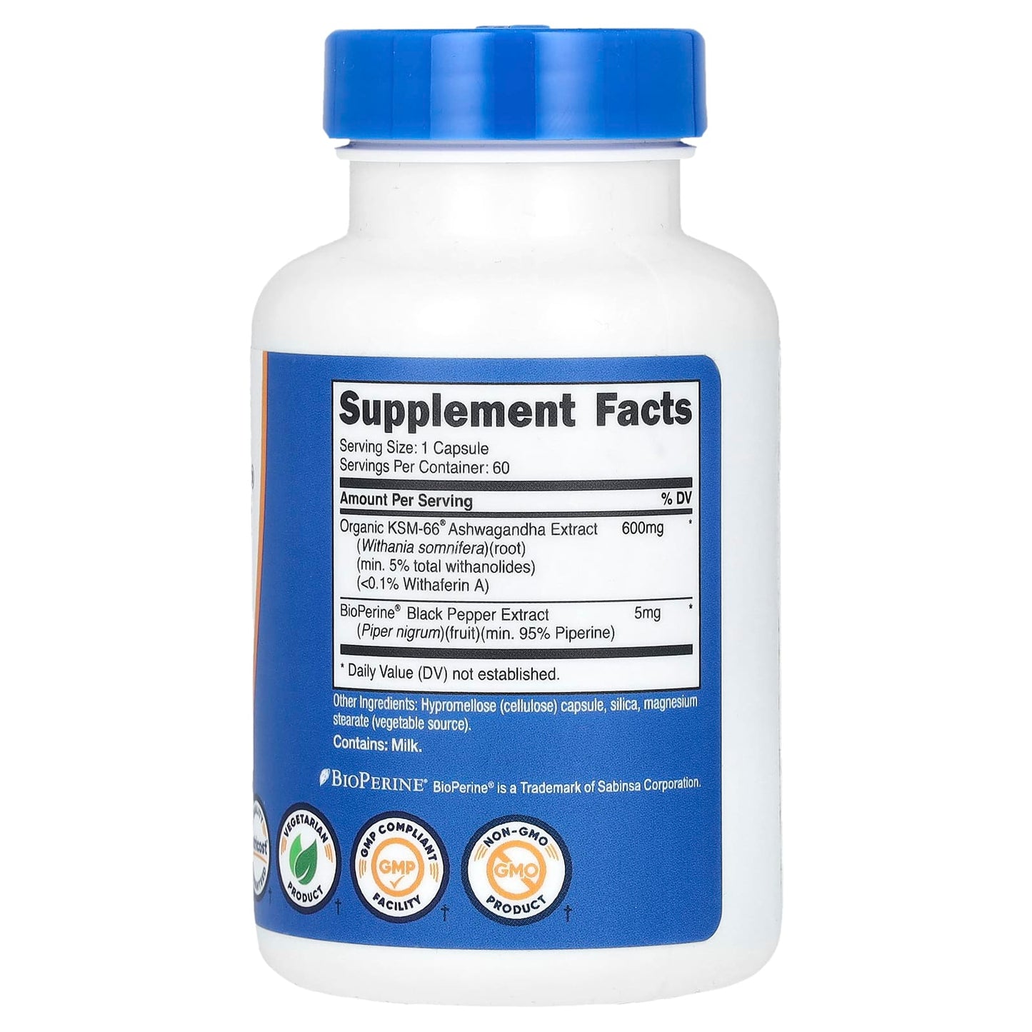 Nutricost, KSM-66, Ashwagandha Root Extract, 600 mg, 60 Capsules - Image 2