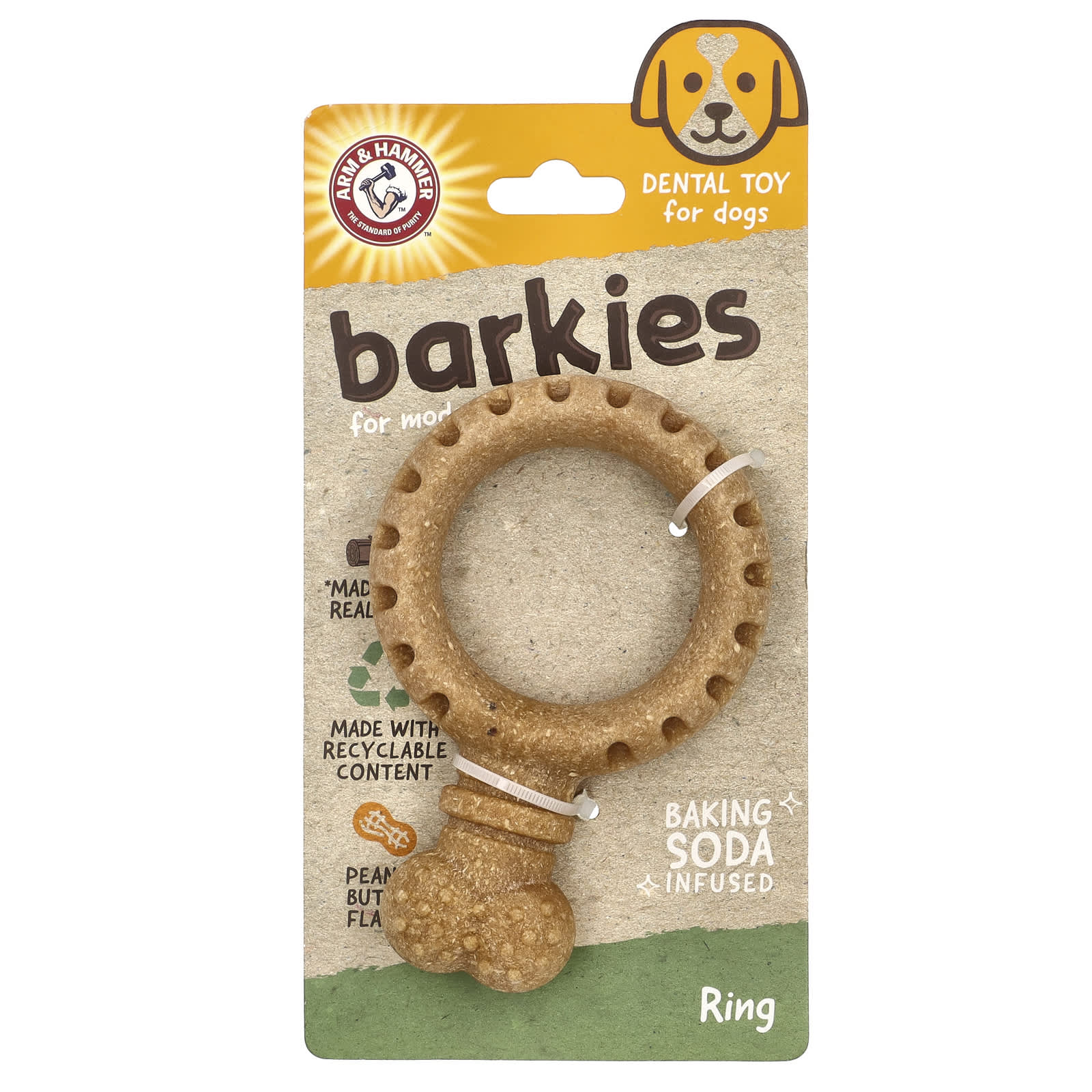 Arm & Hammer Barkies Dental Toy for Moderate Chewers - Image 1