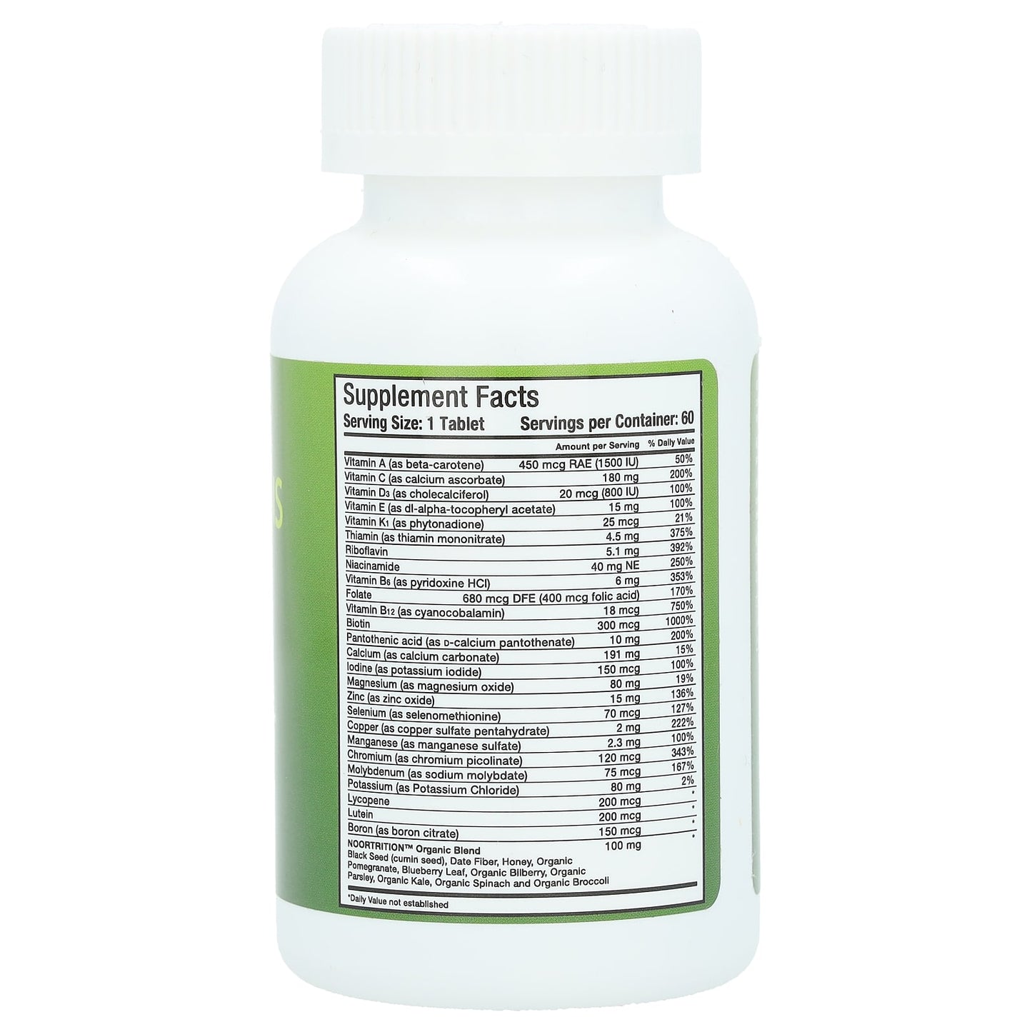 Noor Vitamins, Daily Energy and Immunity with Black Seed , 60 Tablets - Image 2
