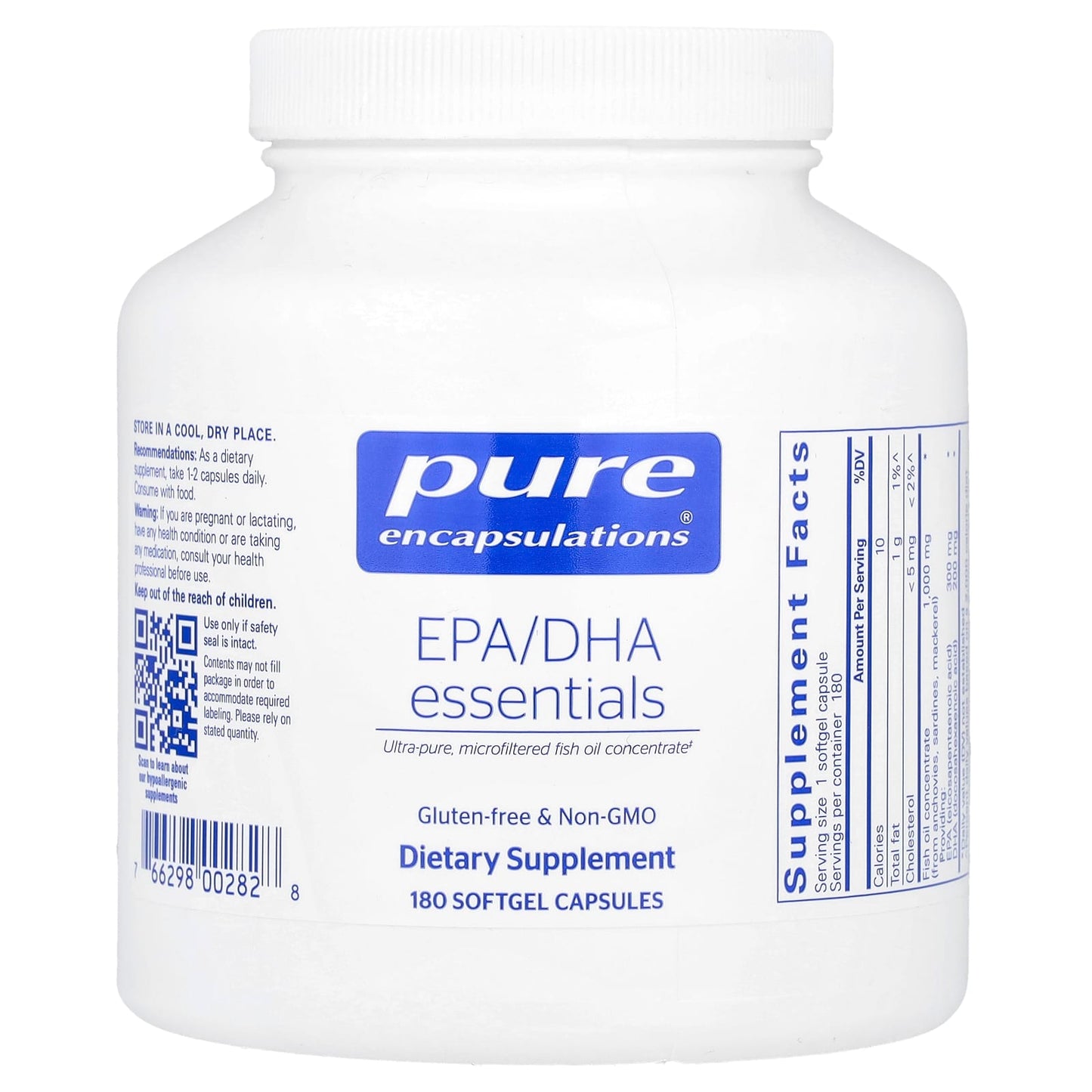 Pure Encapsulations, EPA/DHA Essentials, 180 Softgel Capsules - Image 1