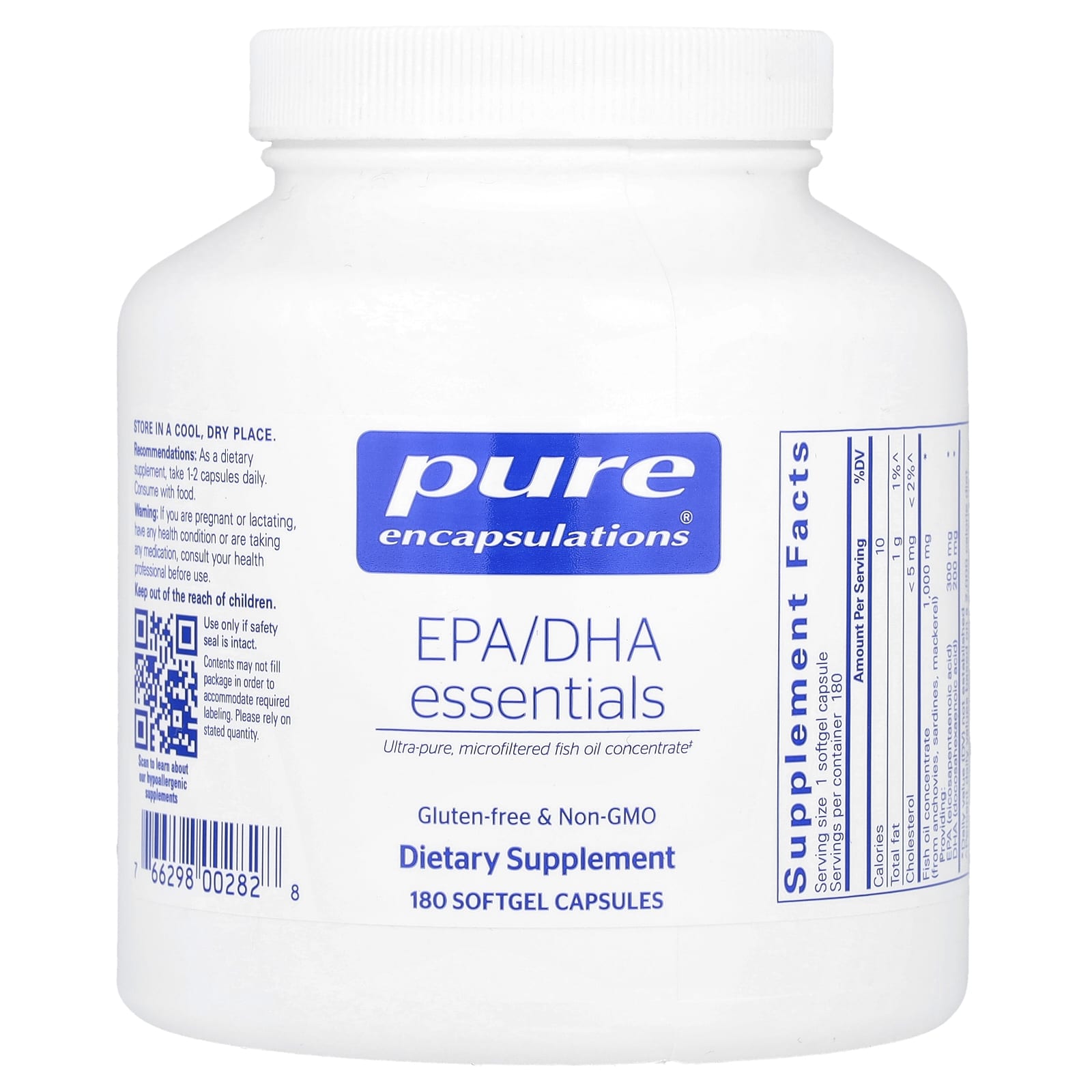 Pure Encapsulations, EPA/DHA Essentials, 180 Softgel Capsules - Image 1