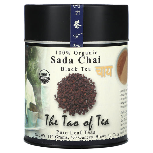 The Tao of Tea, 100% Organic Black Tea, Sada Chai, 4 oz (115 g) - Image 1